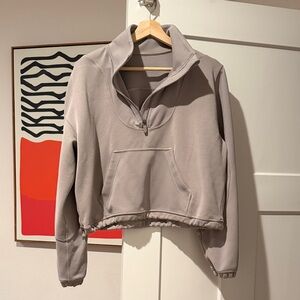 Lululemon Brushed Softstreme Ribbed Half zip size 8
